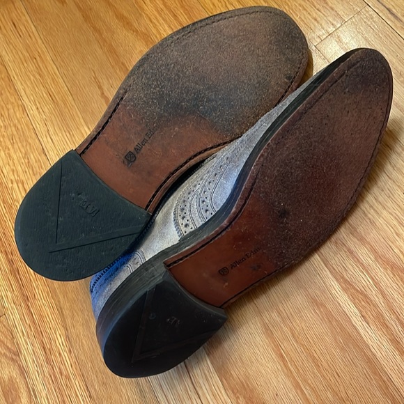 Allen Edmonds McTavish Wingtip Oxford Gray Leather Dress Shoe - Picture 7 of 11